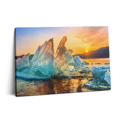 Fotoobraz na plátne 60x40 Kúsok ľadu pri východe slnka