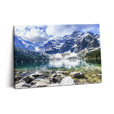 Fotoobraz na plátne 60x40 Krajina hôr a jazier