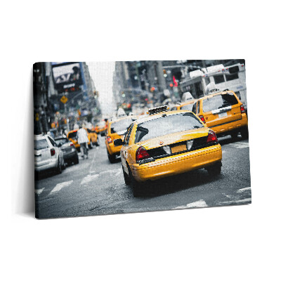 Obraz na plátne 60x40 Taxíky v New Yorku v dopravnej zápche v meste