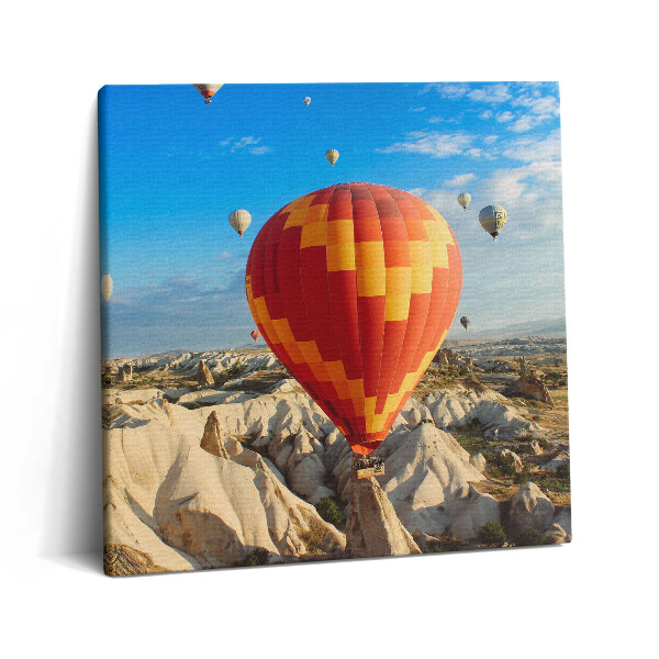 Obraz na plátne 60x60 Farebné balóny nad Cappadociou