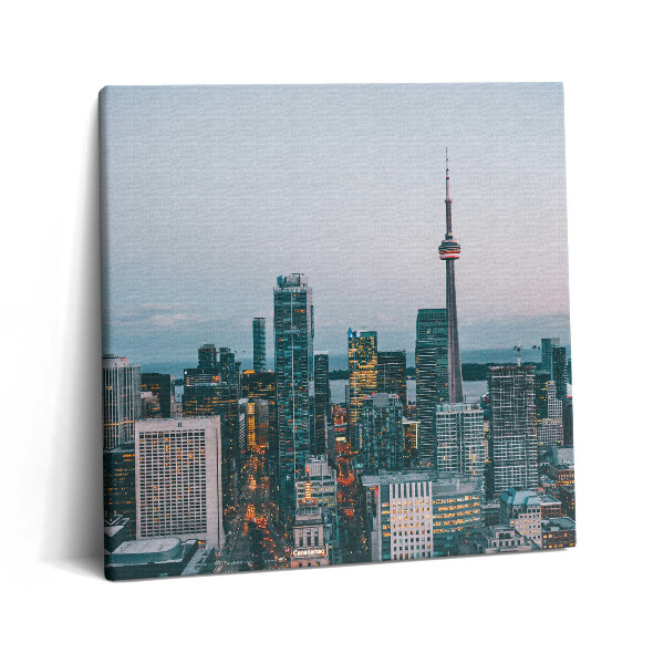 Fotoobraz na plátne 60x60 Večerné svetlá nad mestom Toronto