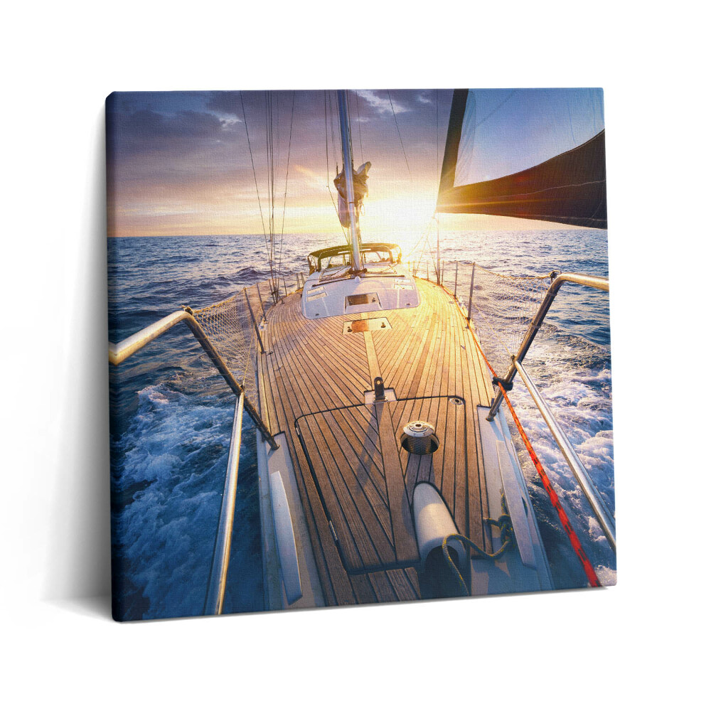 Fotoobraz na plátne 60x60 Plavba pri západe slnka