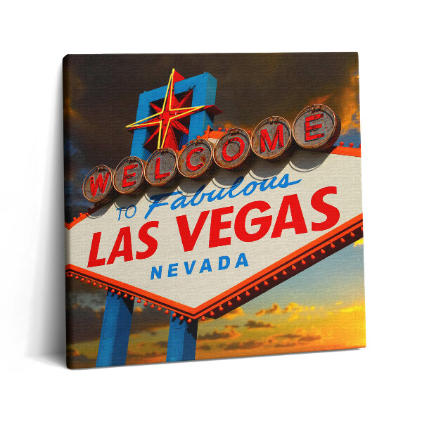 Fotoobraz na plátne 60x60 Welcome to Fabulous Las Vegas