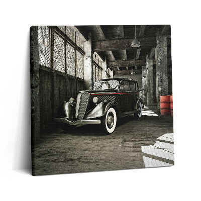 Fotoobraz na plátne 60x60 Starožitné auto v sklade
