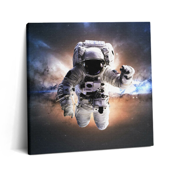 Obraz na plátne 60x60 Astronaut vo vesmíre s hmlovinou