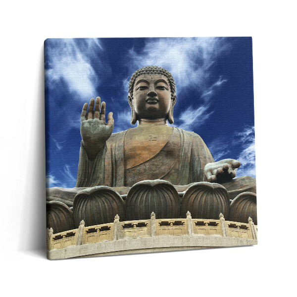 Fotoobraz na plátne 60x60 Veľký Buddha pod modrou oblohou