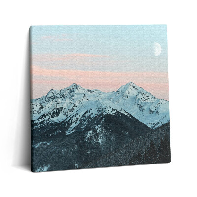 Obraz na plátne 60x60 Hory pod mesačným svitom