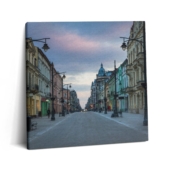 Fotoobraz na plátne 60x60 Pokojná ulica v podvečer