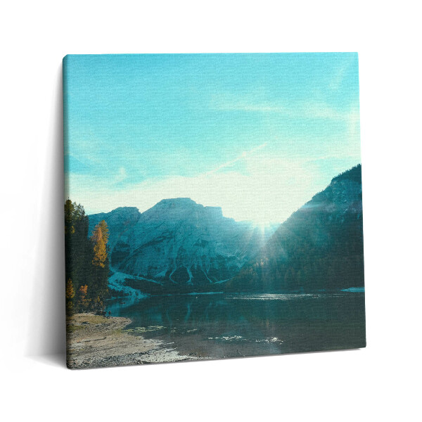 Obraz na plátne 60x60 Horská krajina s jazzerom