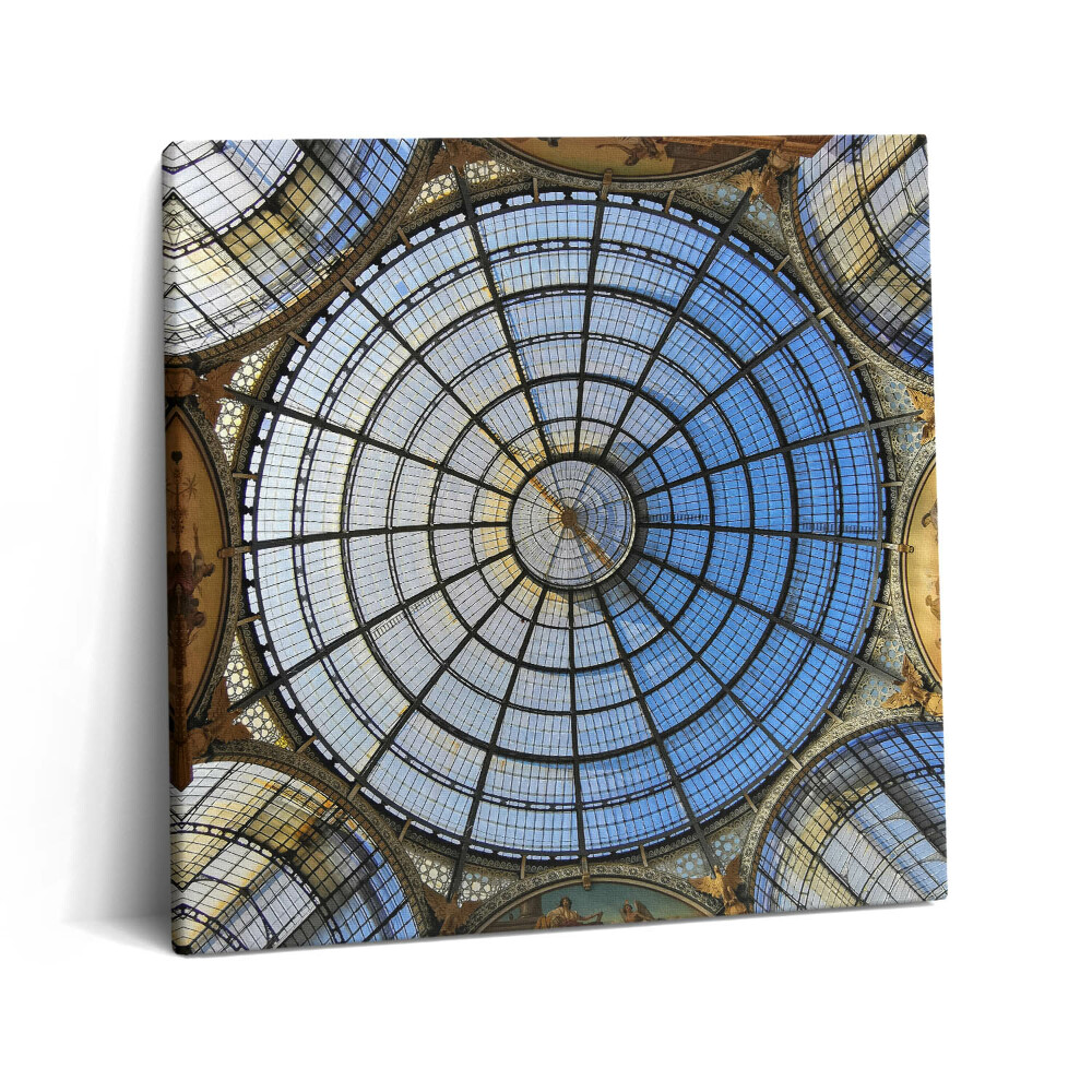Obraz na plátne 60x60 Sklenená kupola s modrým nebom