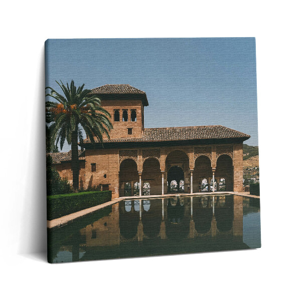 Fotoobraz na plátne 60x60 Palác pri odraze jazera