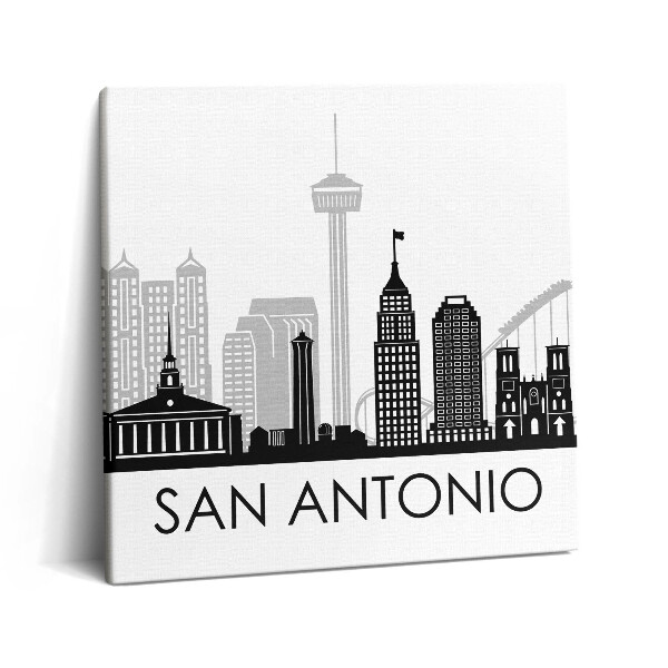 Fotoobraz na plátne 60x60 San Antonio Skyline na Plátne