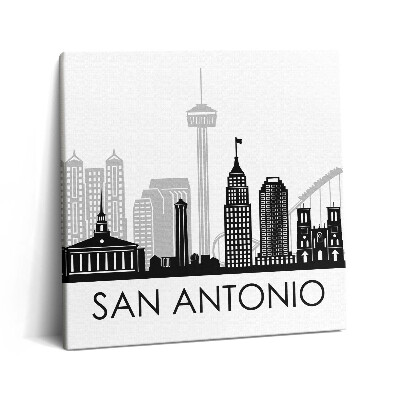 Fotoobraz na plátne 60x60 San Antonio Skyline na Plátne