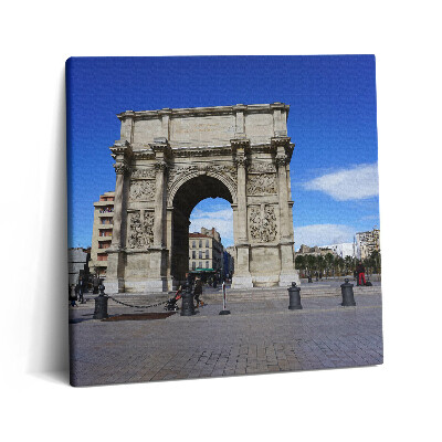 Fotoobraz na plátne 60x60 Kamenná brána pod modrou oblohou