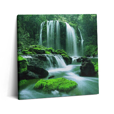 Fotoobraz na plátne 60x60 Zelená harmónia vodopádu
