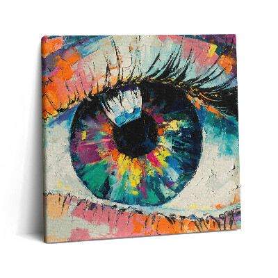 Obraz na plátne 60x60 Farebný pohľad do duše