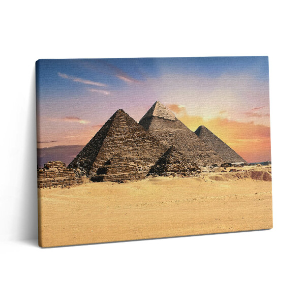 Obraz na plátne 80x60 Egyptské pyramídy v púšti