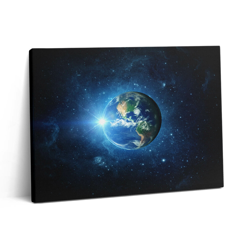 Obraz na plátne 80x60 NASA - Zemská galaxia a Slnko