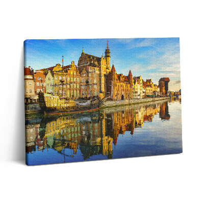 Obraz na plátne 80x60 Gdansk Motława