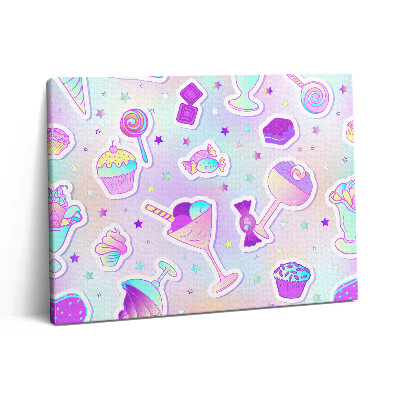 Fotoobraz na plátne 80x60 Sušienky so zmrzlinou