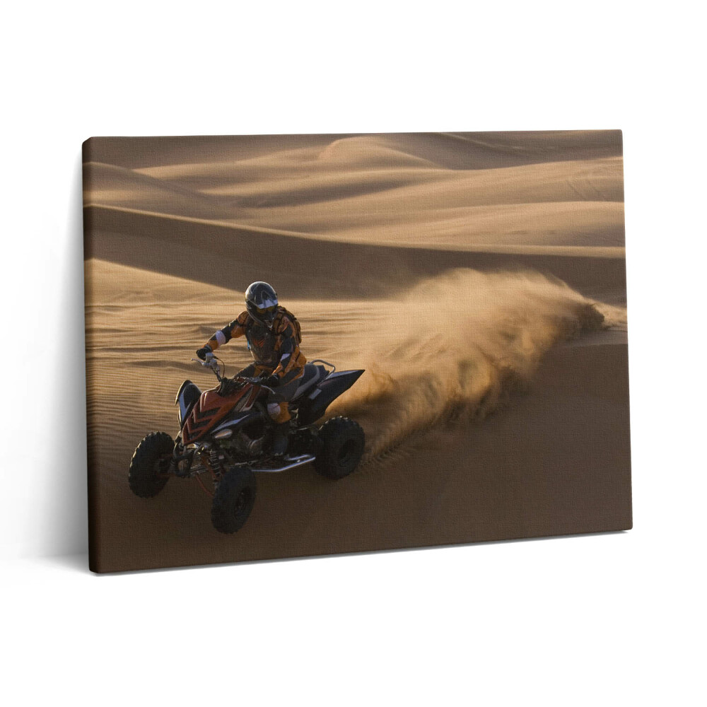 Obraz na plátne 80x60 Jazda na štvorkolke v púšti