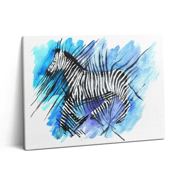 Fotoobraz na plátne 80x60 Maľovaná zebra