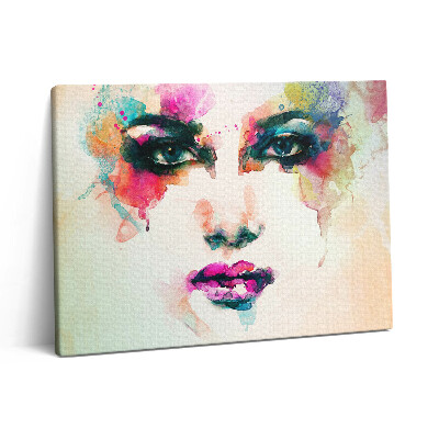 Fotoobraz na plátne 80x60 Abstraktná ženská tvár