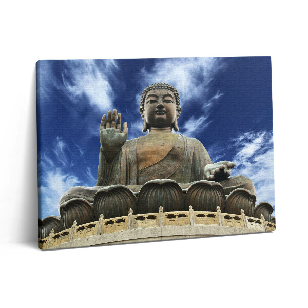 Fotoobraz na plátne 80x60 Tian Tan Buddha v Hong Kongu