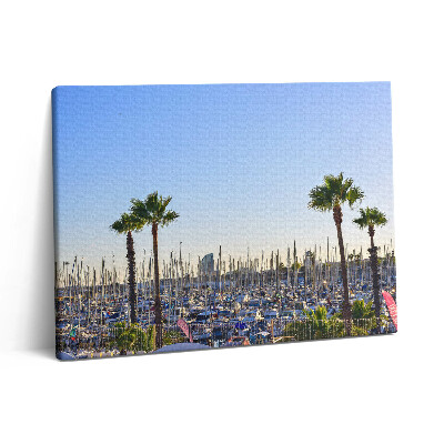 Fotoobraz na plátne 80x60 Olympijský prístav v Barcelone, Katalánsko