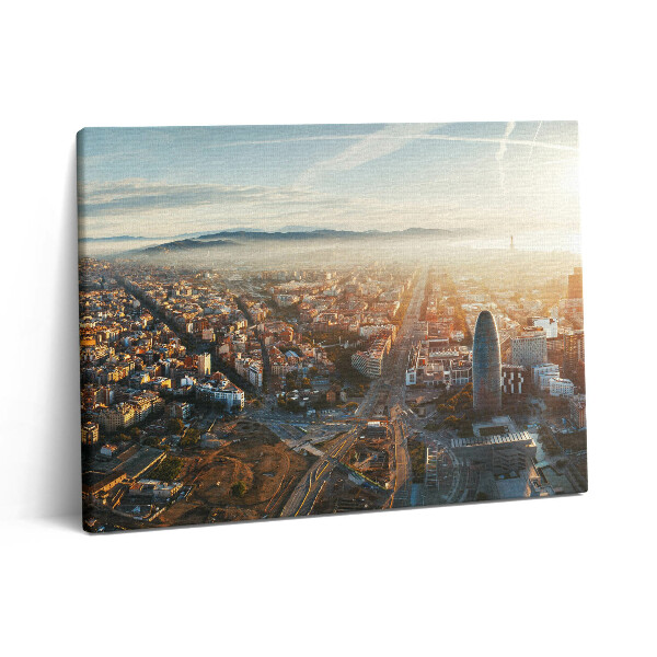 Obraz na plátne 80x60 Panoráma mesta Barcelona