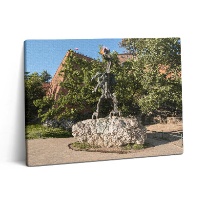 Fotoobraz na plátne 80x60 Pamätník draka Wawel Krakow