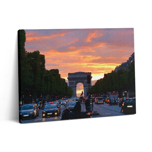 Obraz na plátne 80x60 Arc de Triomphe na ulici Zachodnia