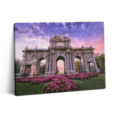 Obraz na plátne 80x60 Dvere Alcala Madrid v Španielsku