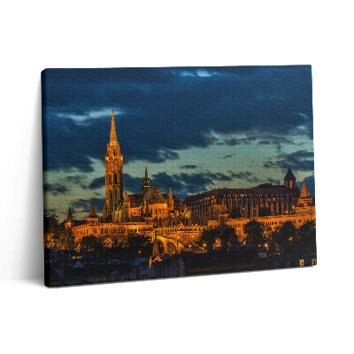 Fotoobraz na plátne 80x60 Matyášov kostol v Budapešti v Maďarsku