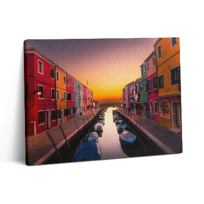 Obraz na plátne 80x60 Lode a voda v Taliansku