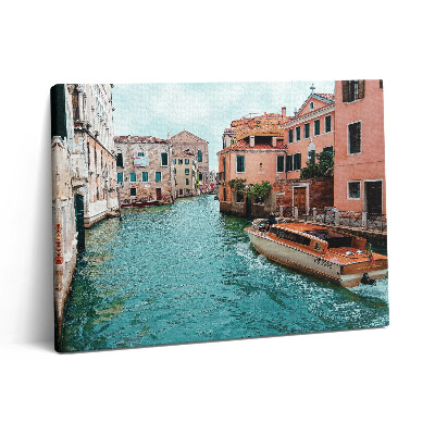 Obraz na plátne 80x60 Motorový čln na rieke