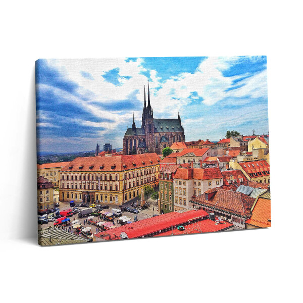 Obraz na plátne 80x60 Pohľad na Brno