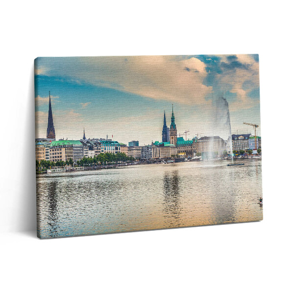 Fotoobraz na plátne 80x60 Binnenalster z Hamburgu