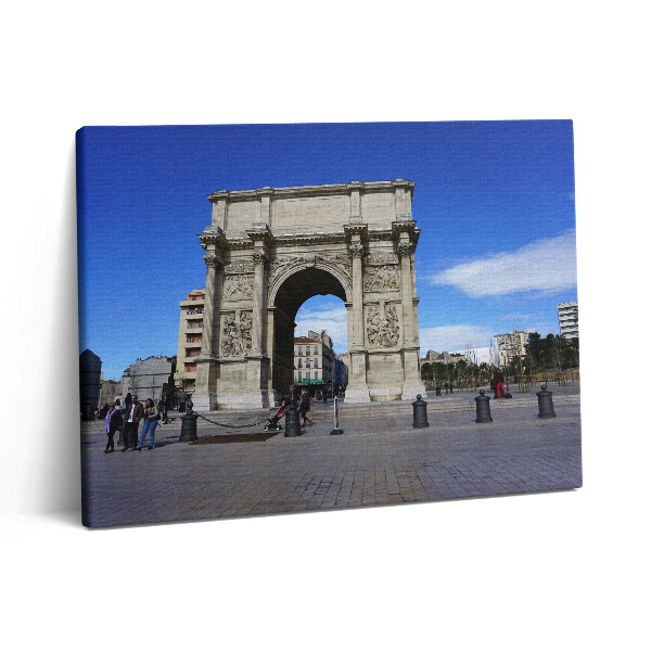 Obraz na plátne 80x60 Arc de Triomphe v Marseille vo Francúzsku