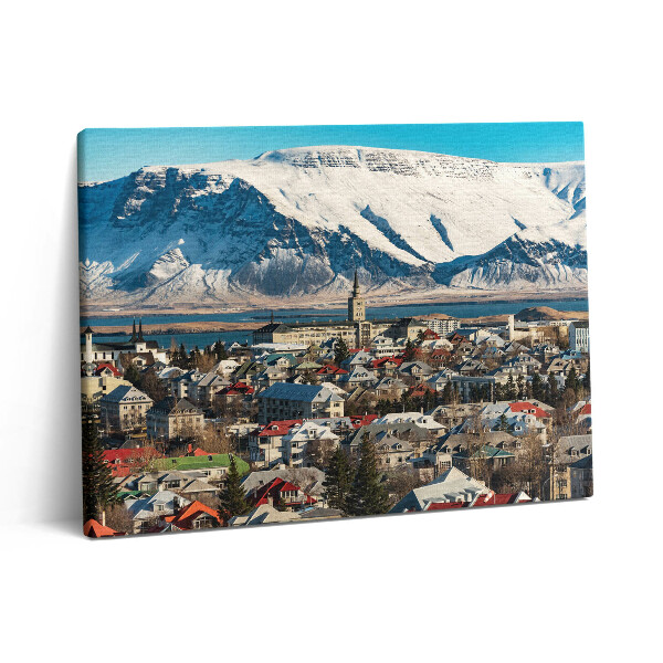 Obraz na plátne 80x60 Pohľad na Reykjavík Island