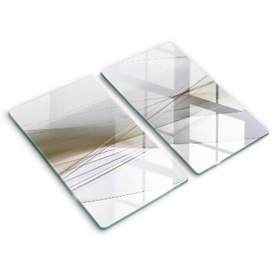 Kryt na sporák dvojitý 2 kusy Moderné geometrické línie