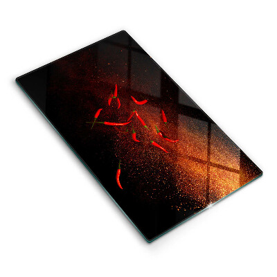 Krycia doska na sporák Štipľavé čili v ohnivej žiare