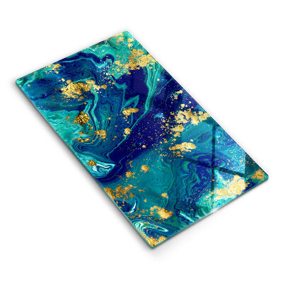 Krycia doska na sporák Morská hĺbka s pozlátením