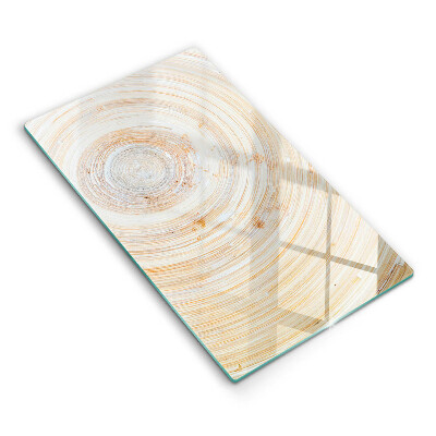 Krycia doska na sporák Drevené kruhy v pieskovej farbe