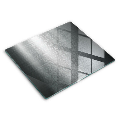 Kalené sklo za sporák 60x52 cm Elegantný kovový lesk