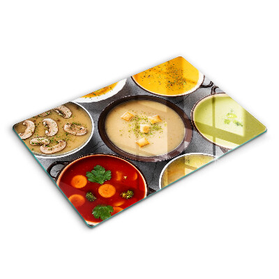 Kryt na sporák 80x52 cm Farebné polievky