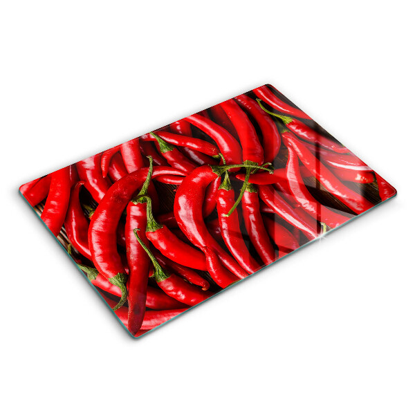 Sklo za varnú dosku 80x52 cm Pálivé chilli papričky