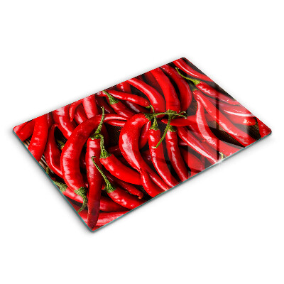 Sklo za varnú dosku 80x52 cm Pálivé chilli papričky