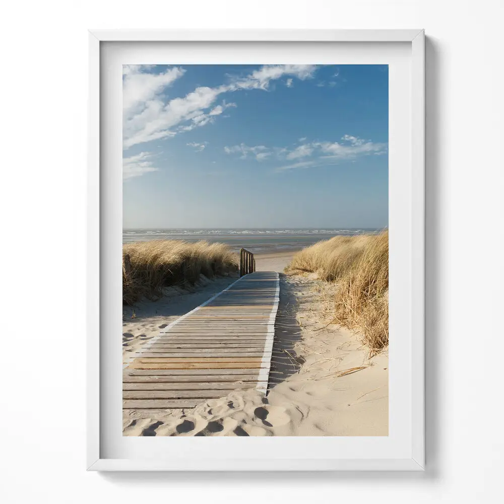 Obraz v ráme Výhľad na pláž a more