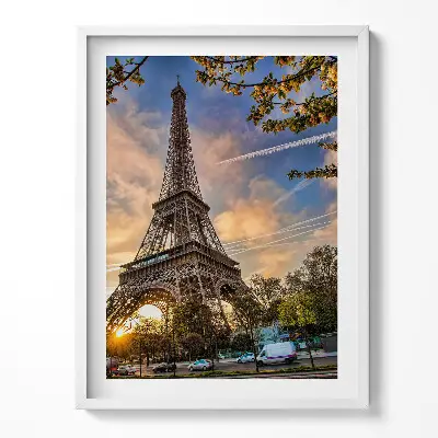 Obraz v ráme Eiffelova veža v Paríži